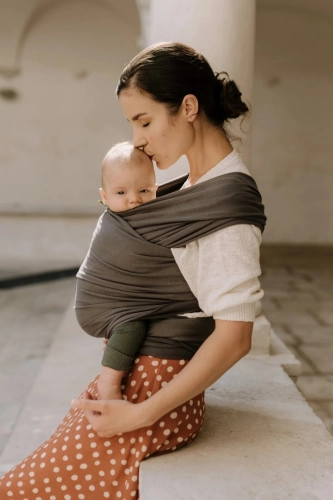 BOBA WRAP ORGANIC DARK GREY