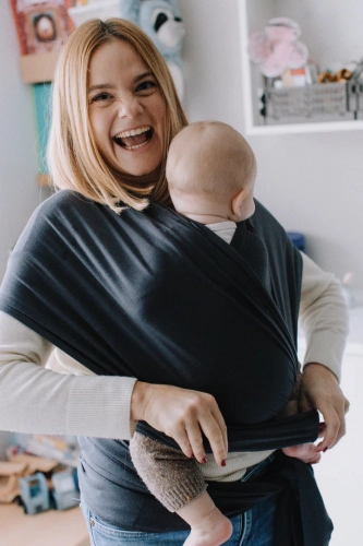 BOBA WRAP ORGANIC SERENITY CHARCOAL