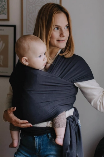BOBA WRAP ORGANIC SERENITY CHARCOAL