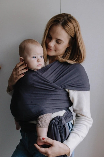 BOBA WRAP ORGANIC SERENITY CHARCOAL