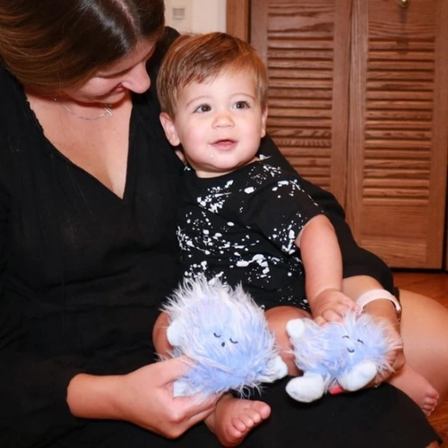 PLUSH PLANET- TWO LITTLE STARS BLUE