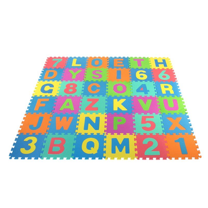 Aktivitātes paklājs Puzzle 29x29 cm no 36 elementiem TLC Baby Floor Puzzle