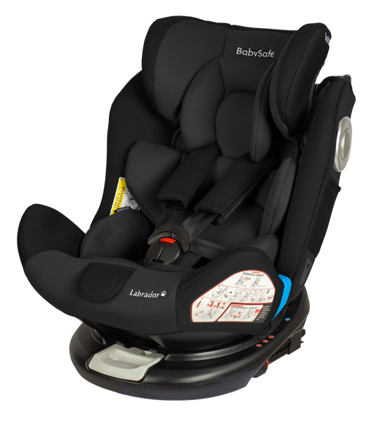 BabySafe Labrador Black Bērnu autosēdeklis 0-36 kg