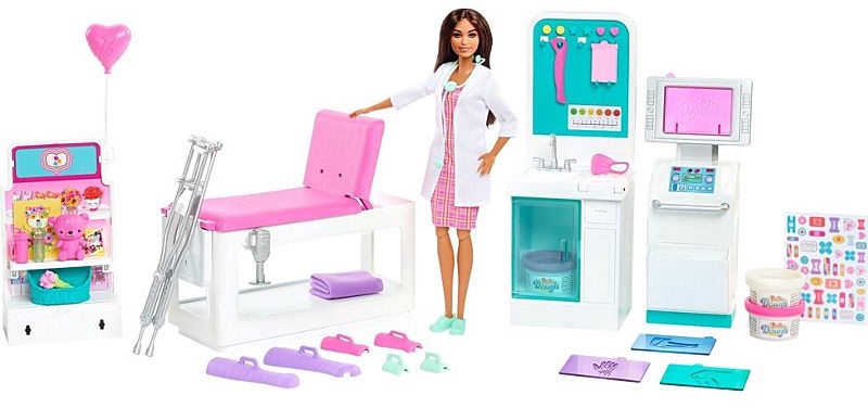 Barbie Career Doll Asst. Fast Cast Clinic Lelle GTN61