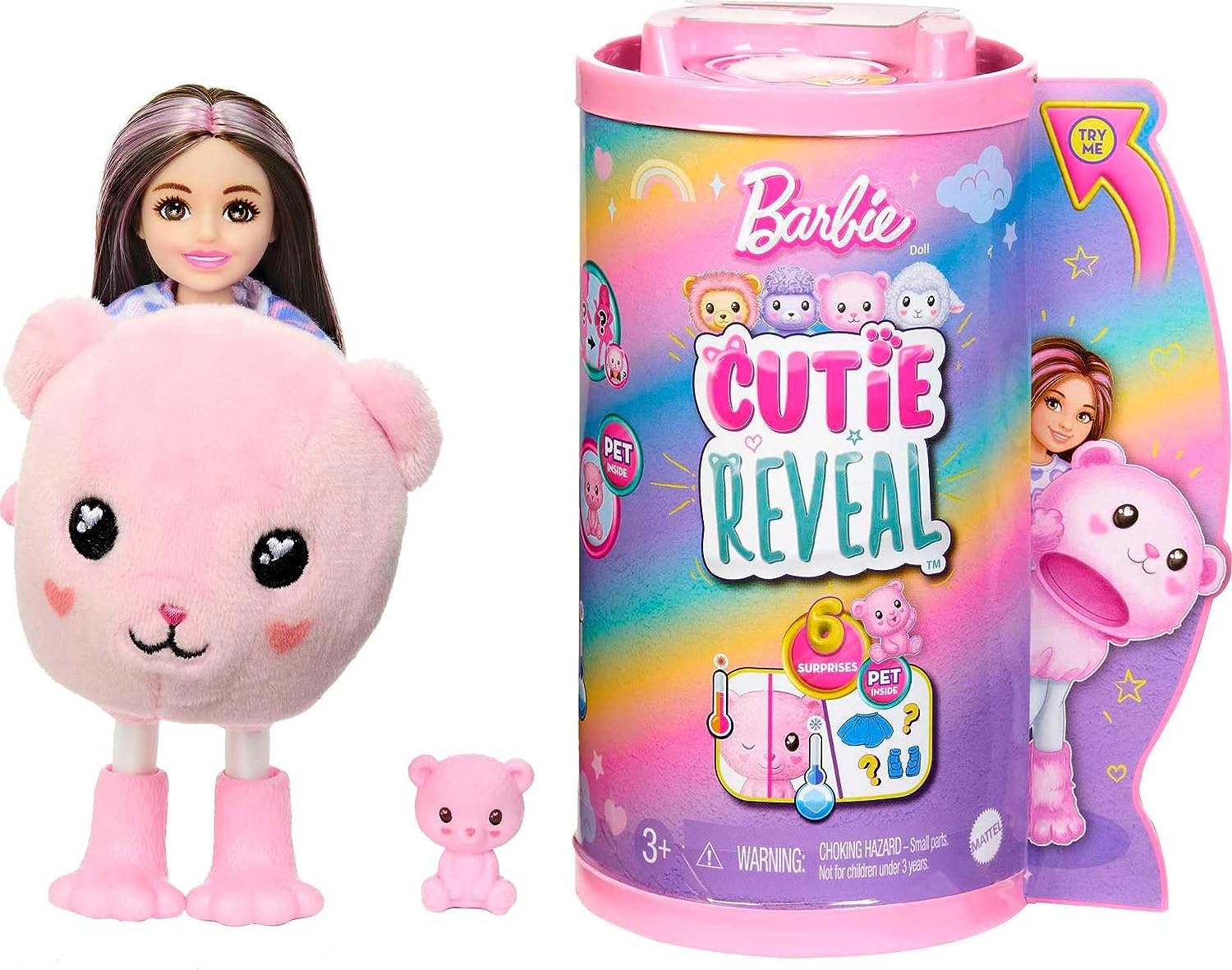 Barbie Cutie Reveal Cosy Cute Tees Series Chelsea Teddy HKR19 Lelle