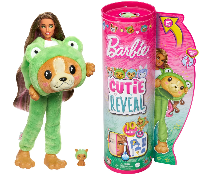 Barbie Cutie Reveal Dog in Frog HRK24 Lelle