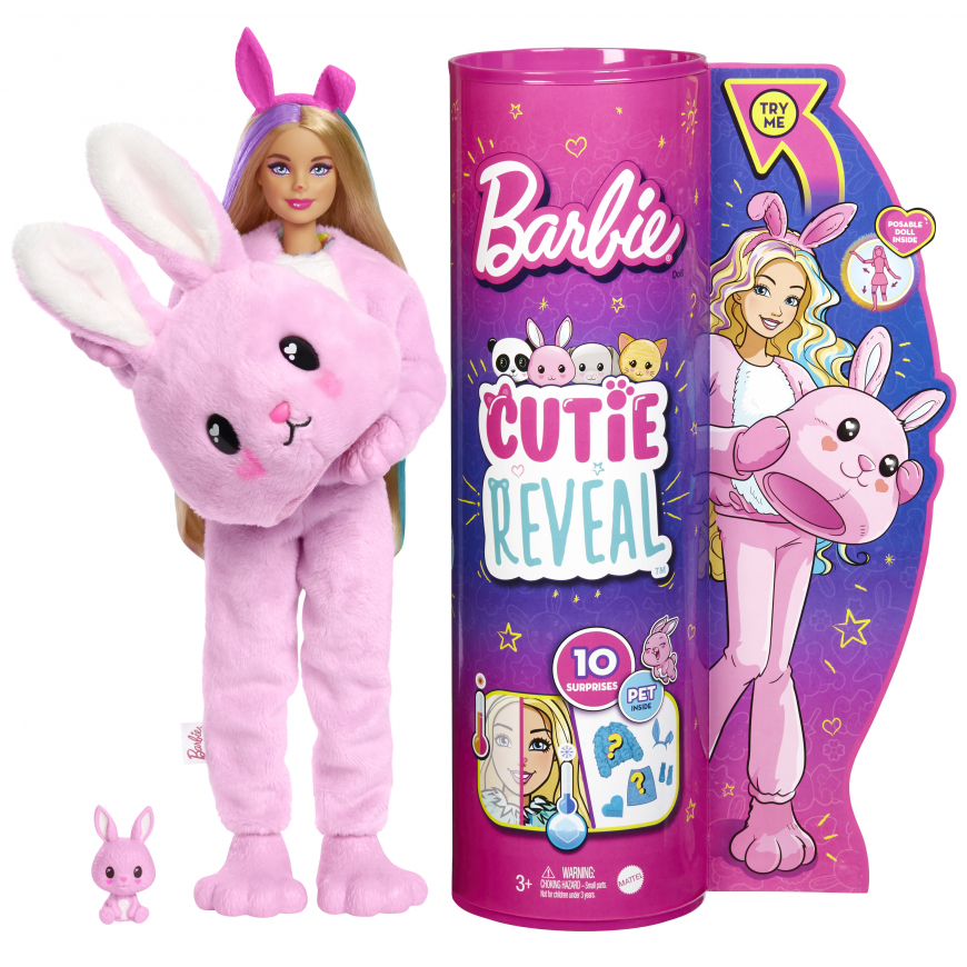 Barbie Cutie Reveal Doll Bunny lelle HHG19
