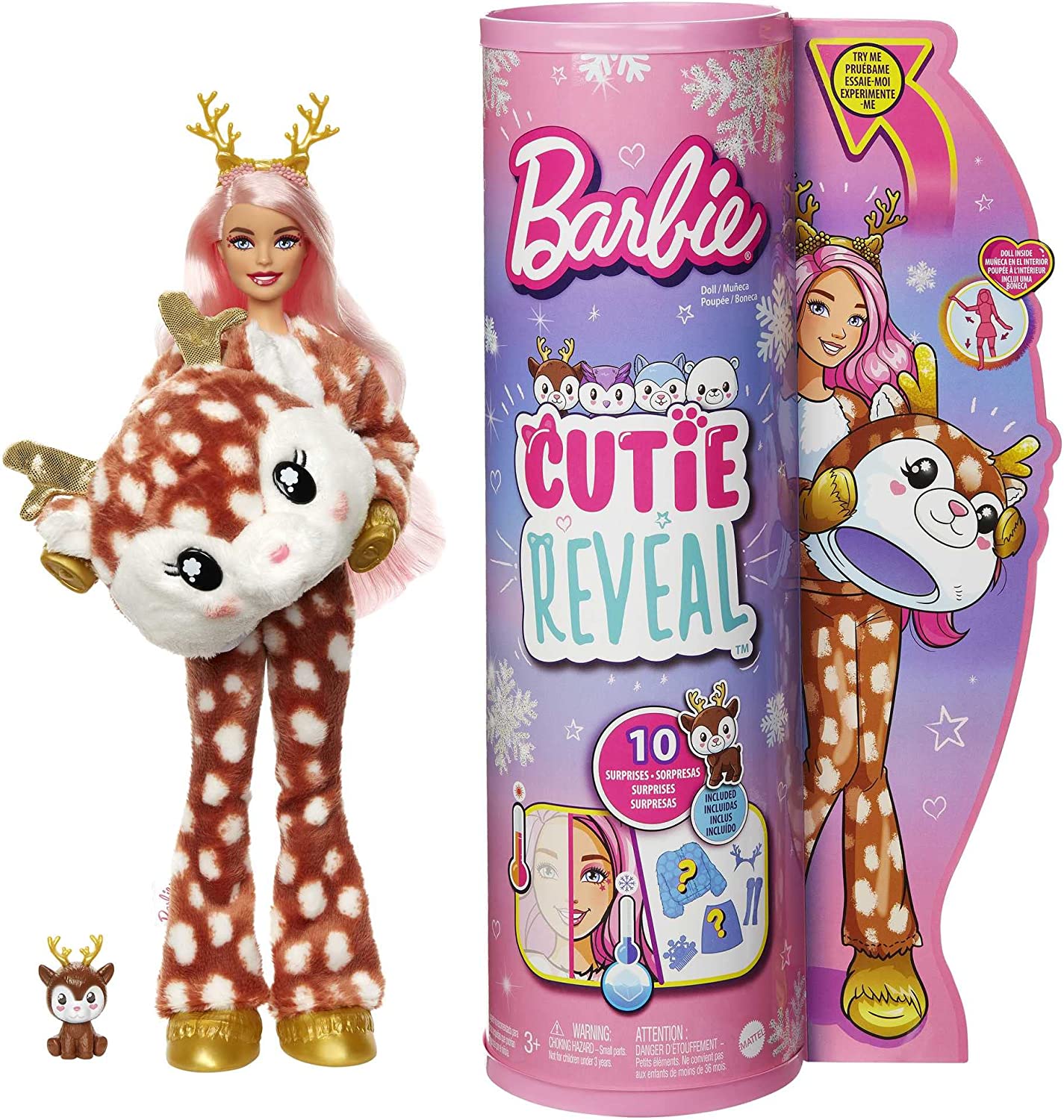 Barbie Cutie Reveal Doll Deer lelle HJL61