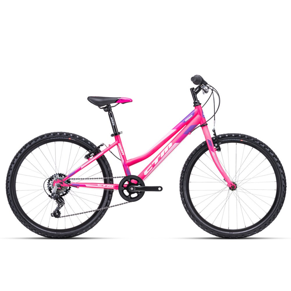 Bērnu divritenis velosipēds CTM Mony Pink white 24 collas