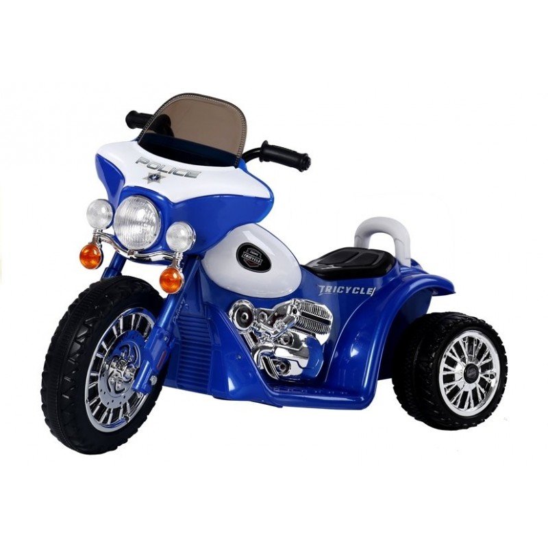 Bērnu elektro motocikls TLC Baby Moto Police Blue