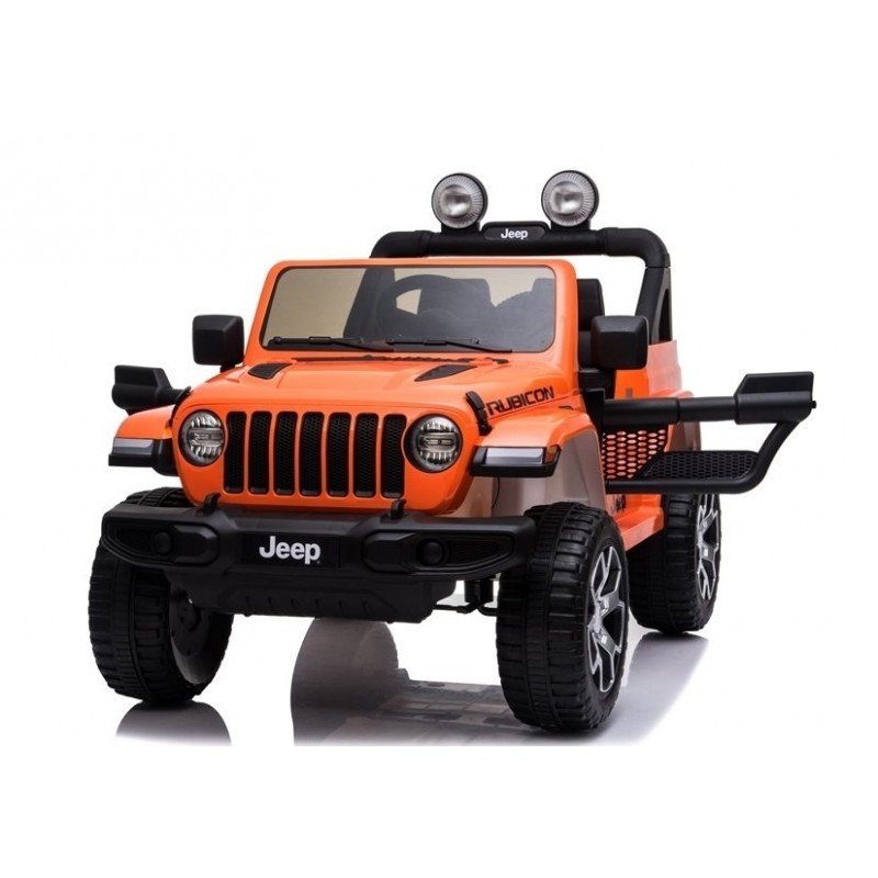 Bērnu elektromobilis ar pulti Jeep Wrangler Rubicon Orange