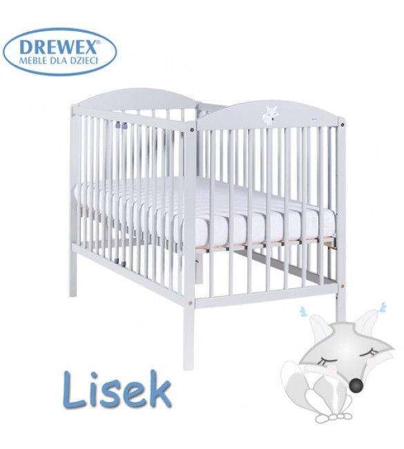 Bērnu gulta Drewex LITTLE FOX (Lisek) light grey