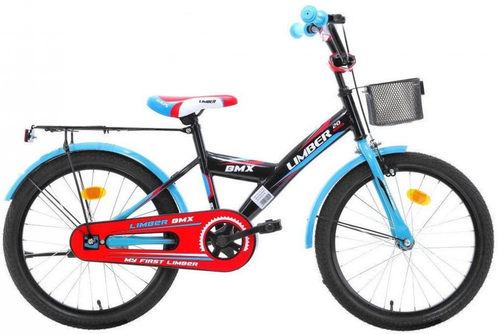 Bērnu velosipēds Monteria Limber Black/Red/Blue 20 collas