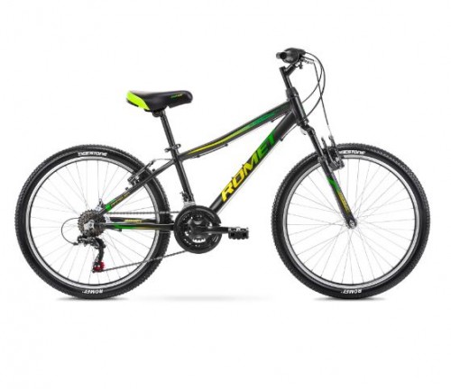 Bērnu velosipēds ROMET RAMBLER 24" 13S black/green