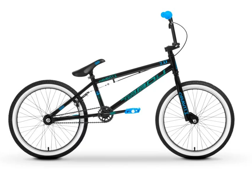 Bērnu velosipēds TABOU BMX GRAVITY 2.0 black/blue