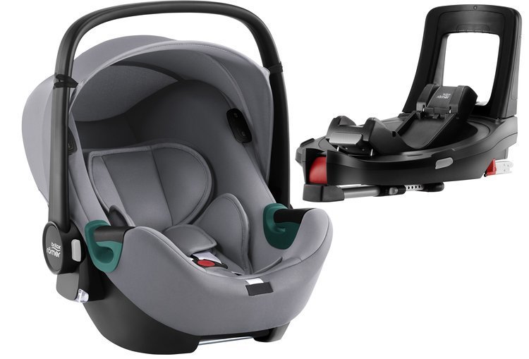 Britax Romer Baby-Safe iSense i-Size Frost grey + Flex iSENSE Base Bērnu autosēdeklis 0-13 kg