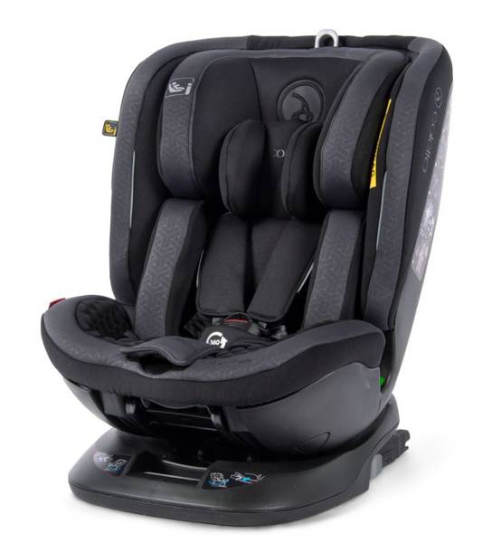 Coletto Logos I-Size Black 360 Bērnu autosēdeklis 0-36 kg