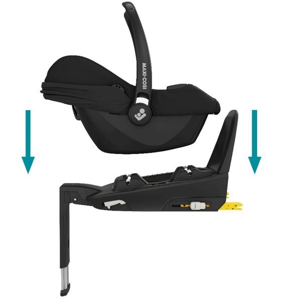 Maxi Cosi Tinca i-Size Essential black Bērnu autosēdeklis 0-13 kg + bāze FamilyFix2