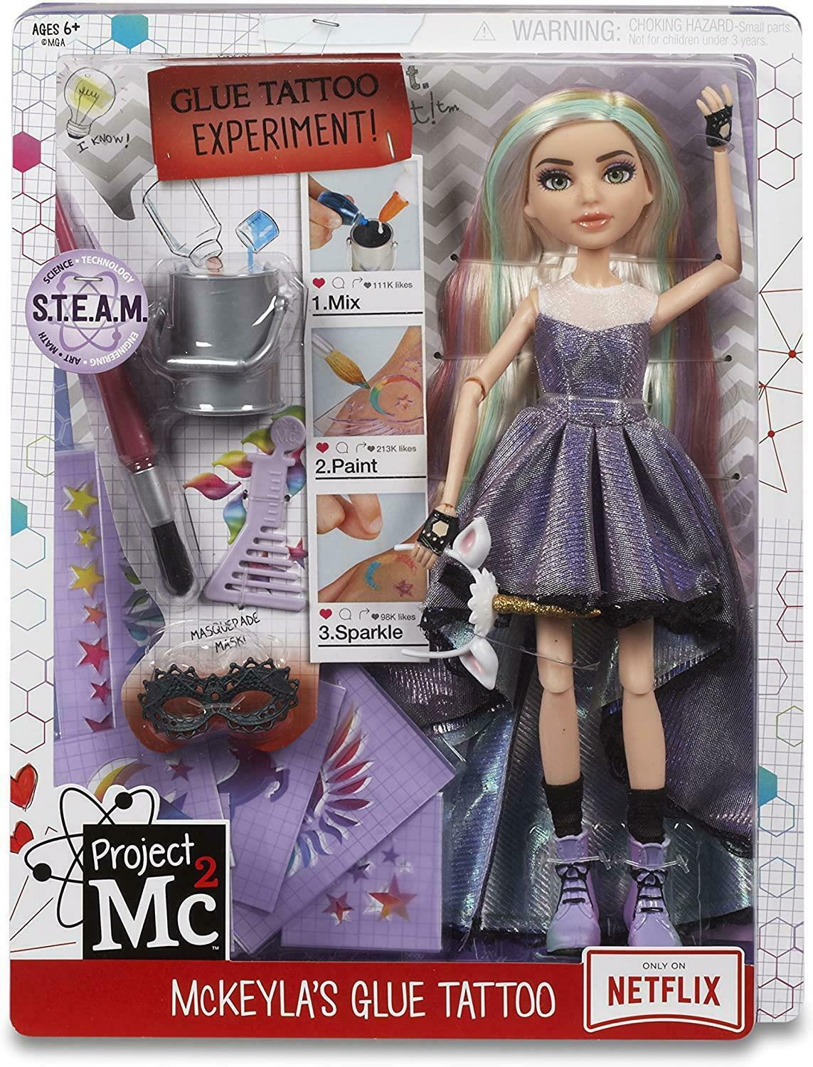 MGA Project MC2 Experiments with Doll McKeyla's Glue tattoo lelle 546856