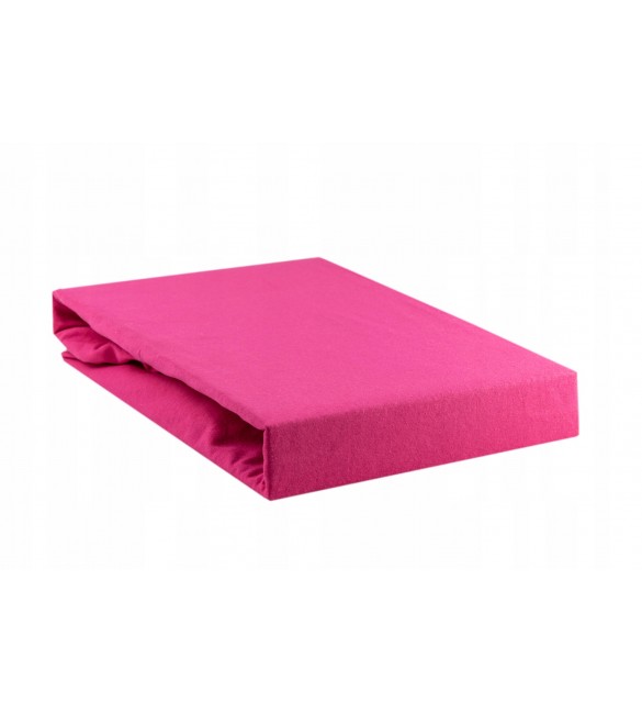 Palags ar gumiju Jersī 140x70 cm Kieczmerscy pink 0469