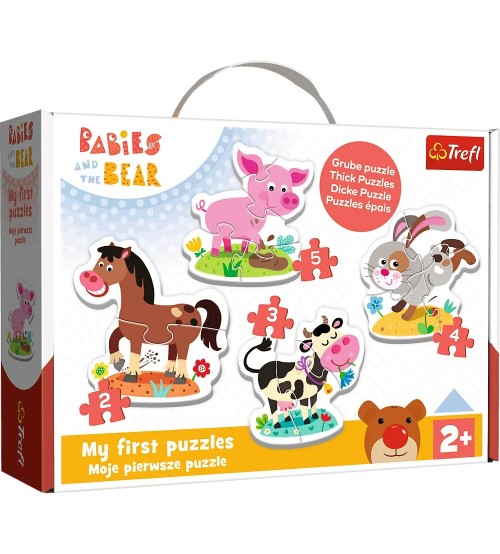 Puzlis TREFL BABY PUZZLE Classic Farm 2+ T36127