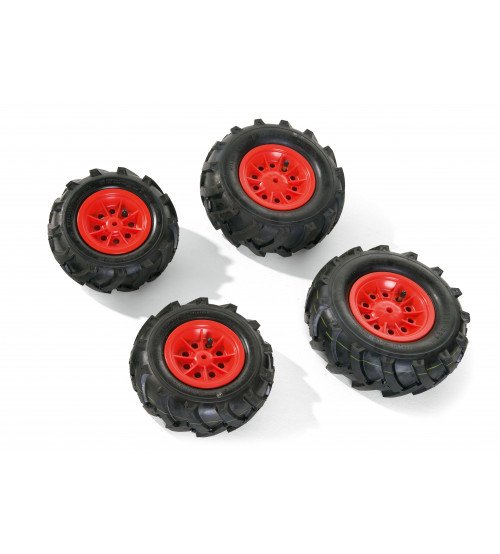 Riteņi ar gumijas piepūšamam riepam traktoriem Rolly Toys rollyTrac Air Tyres 4 gab. 409853