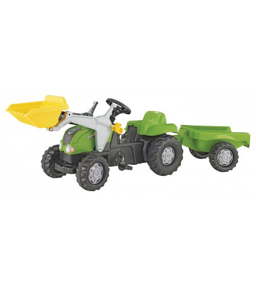 Traktors ar pedāļiem ar kausu un piekabi Rolly Toys Rolly KID 023134