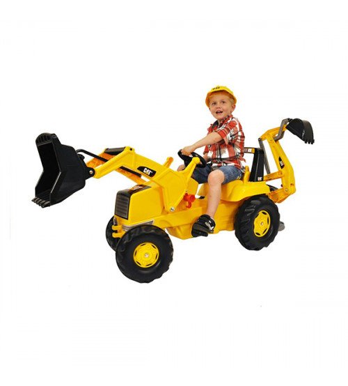 Traktors ar pedāļiem un diviem kausiem Rolly Toys rollyJunior CAT (3-8 gadiem) 813001