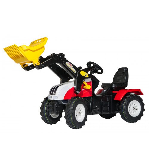 Traktors ar pedāļiem un kausu  Rolly Toys rollyFarmtrac Steyr 6240 CVT (piepūšamie riteņi) 046331