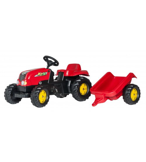 Traktors ar pedāļiem un piekabi Rolly Toys Rolly KID - X 012121