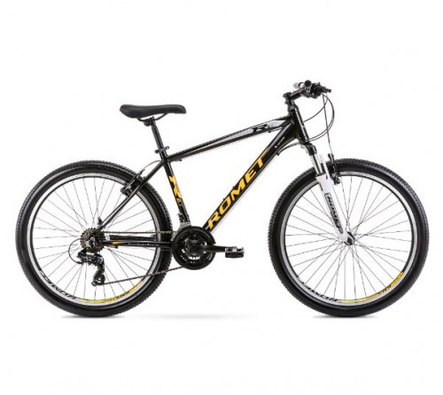 Vīriešu velosipēds Romet Rambler R6.1 26" black/yellow 17M