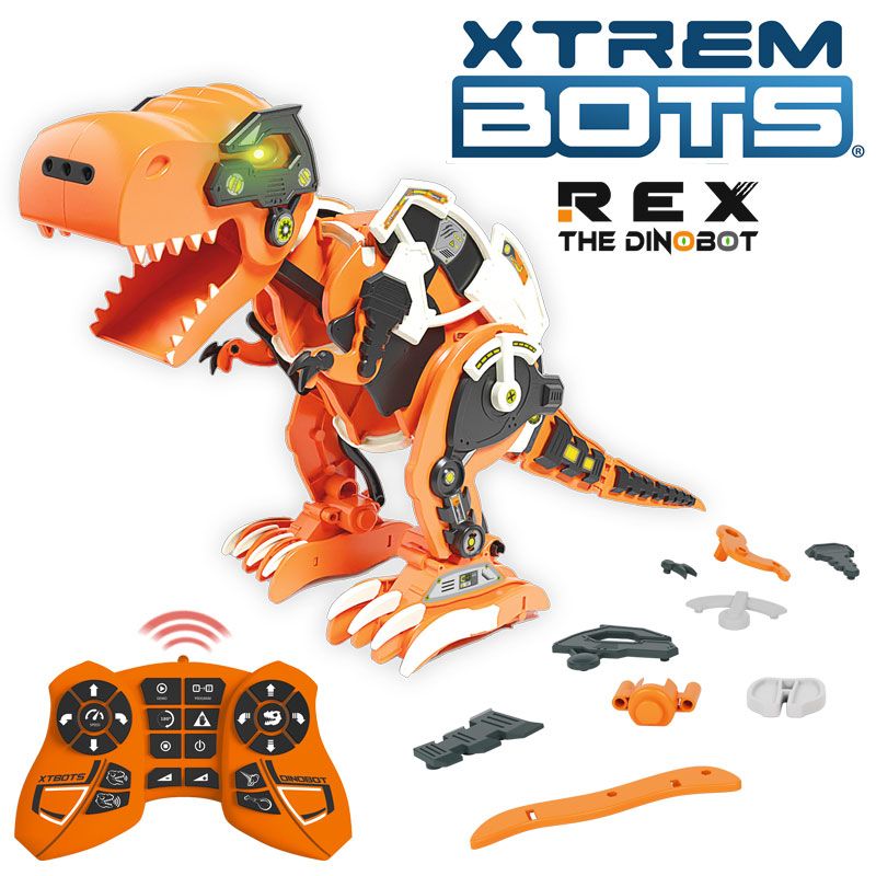 XtremBots Rex the Dino bot Dinozaurs Robots ar pulti