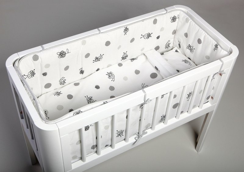 Aizsargs šūpulim 260 cm TROLL Bee 4 side Bumper for crib