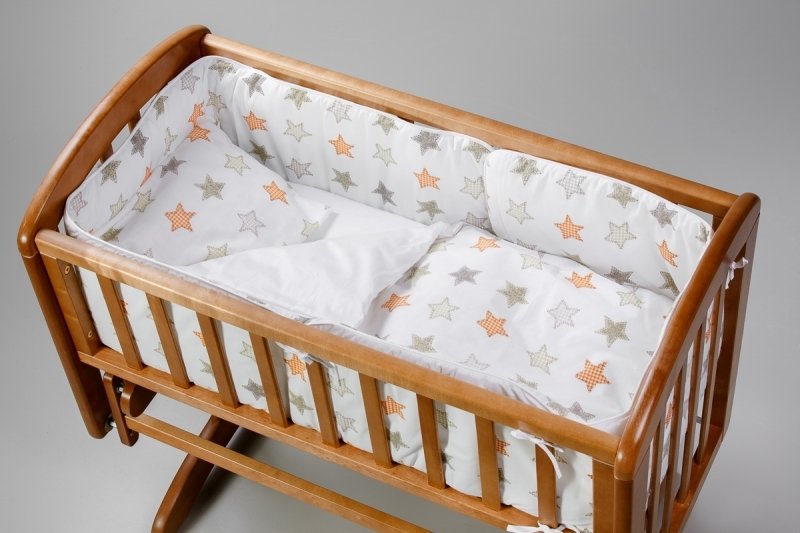 Aizsargs šūpulim 260 cm TROLL Star 4 side Bumper for crib