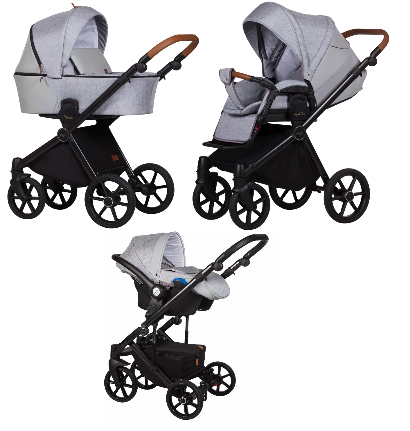 Baby Merc Mango M/M199/B Bērnu rati 3in1