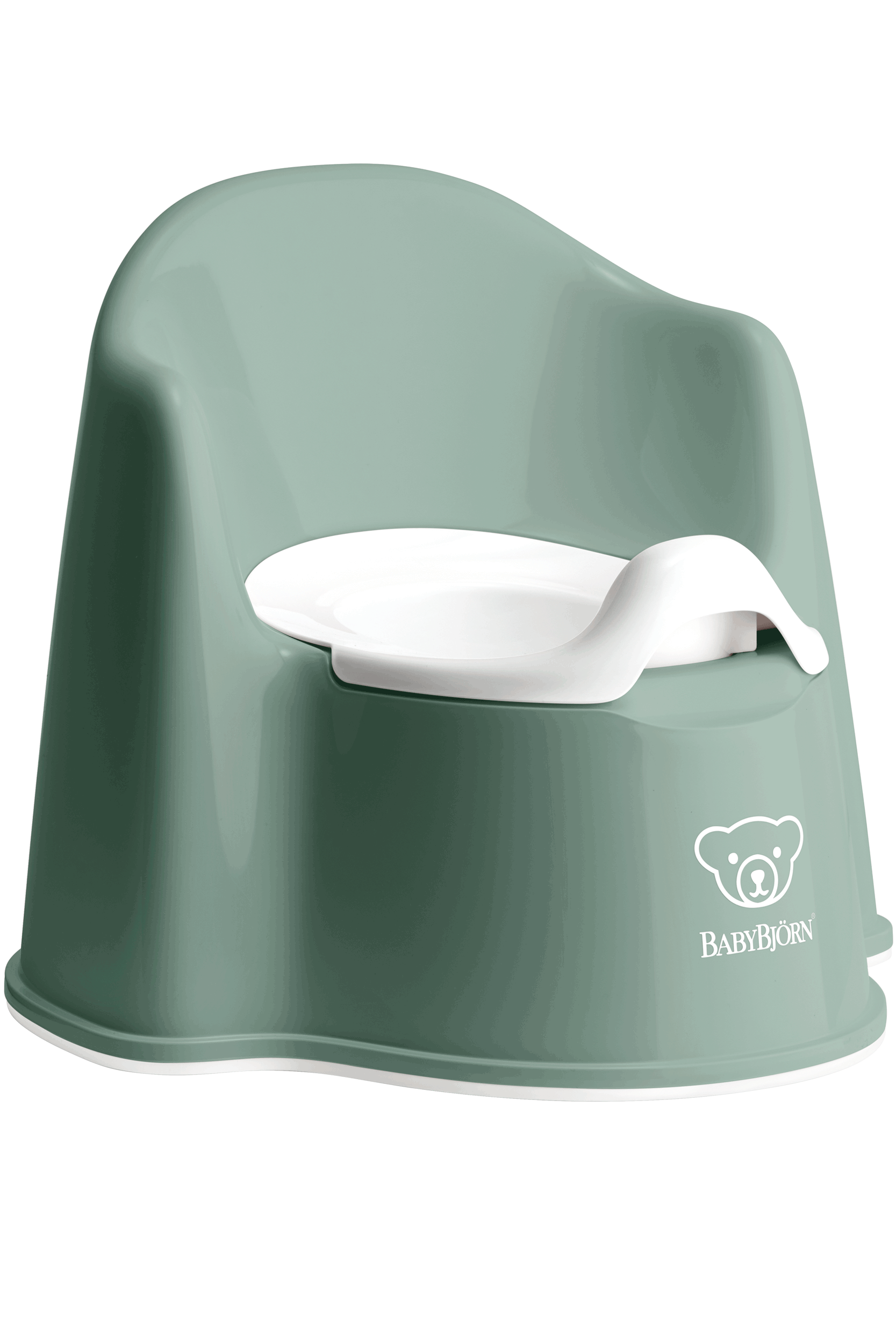 BABYBJORN POTTY CHAIR Bērnu podiņš-krēsls Deep green/ white 055268