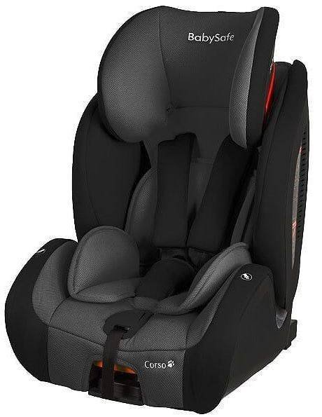 BabySafe Corso Grey black Bērnu autosēdeklis 9-36 kg