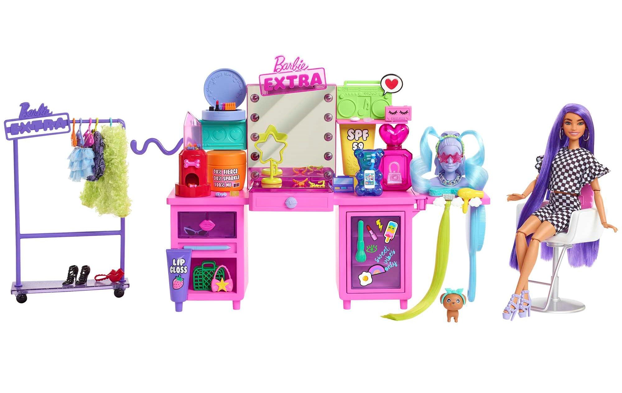 Barbie Extra Doll playset skaistuma salons GYJ70