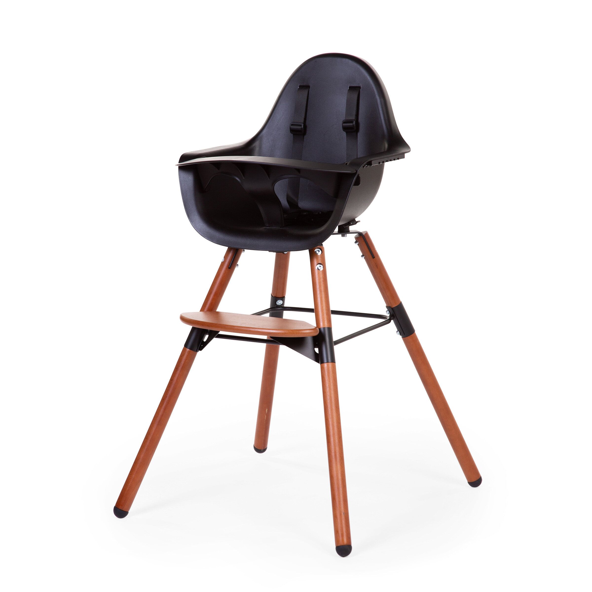 Barošanas krēsls 2in1 Childhome Evolu 2 Nut Black