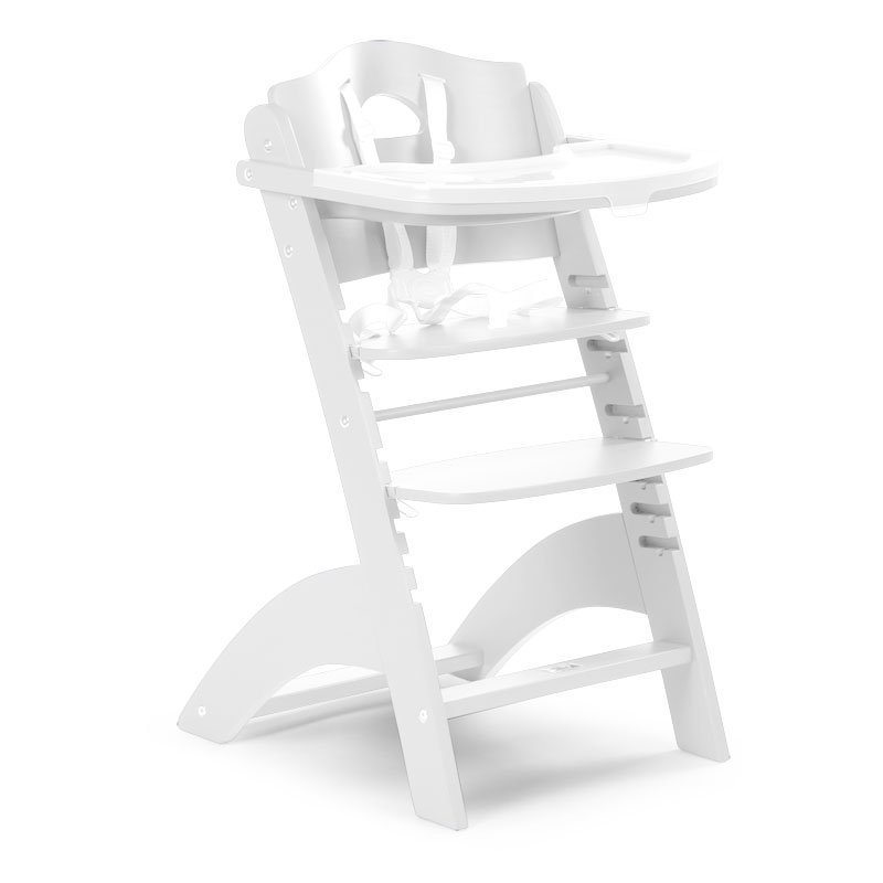 Barošanas krēsls CHILDHOME Lambda 2 Baby Grow Chair white + Tray Cover