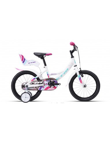 Bērnu divritenis velosipēds CTM Jenny Kids White16 collas