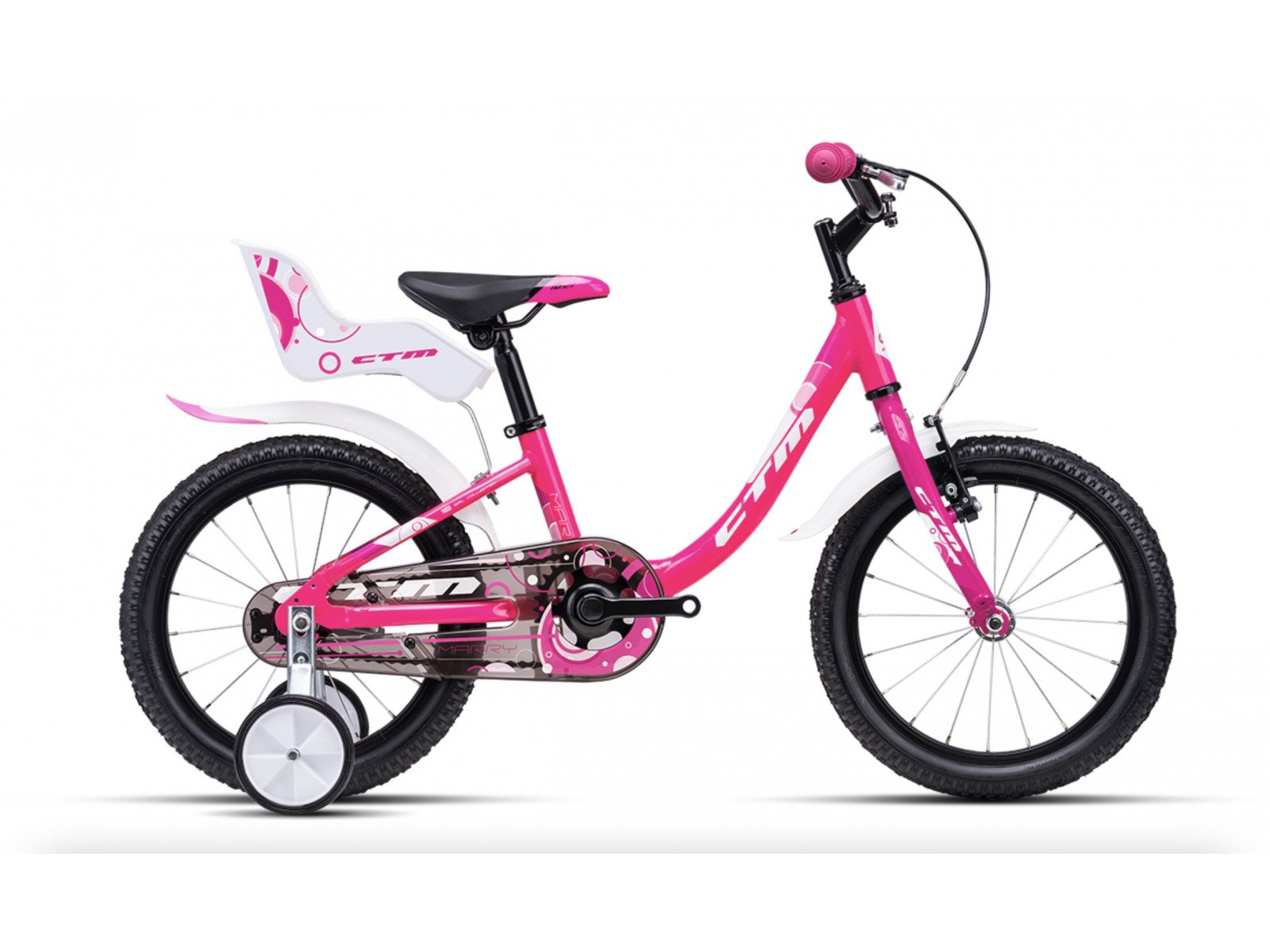 Bērnu divritenis velosipēds CTM Marry Kids Pink/purple 16 collas