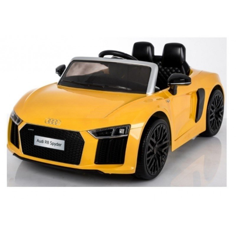 Bērnu elektromobilis ar pulti AUDI R8 Spyder Yellow