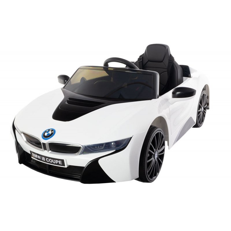 Bērnu elektromobilis ar pulti BMW i8 Coupe White JE 1001