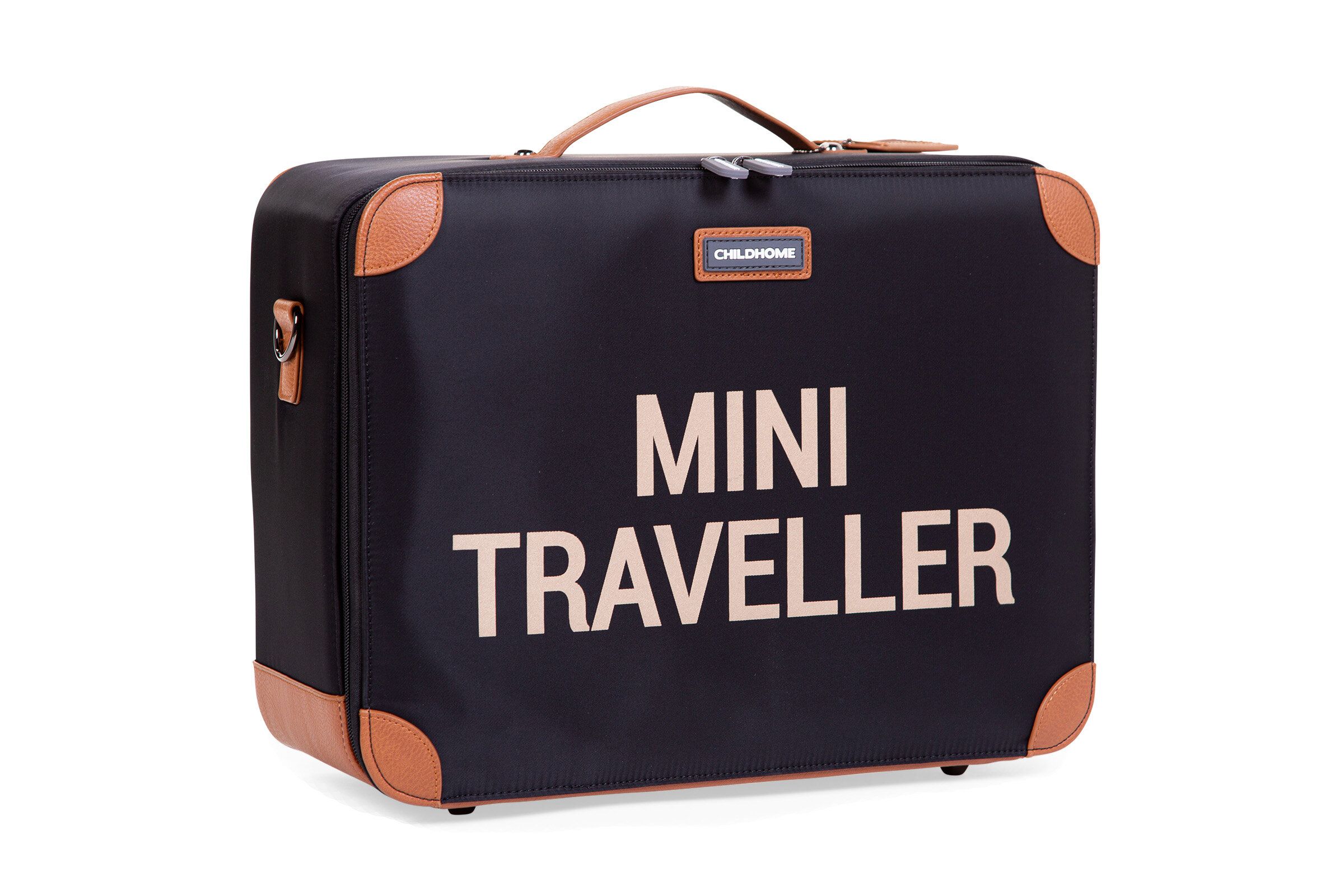 Bērnu koferis Childhome Mini Traveller Black Gold