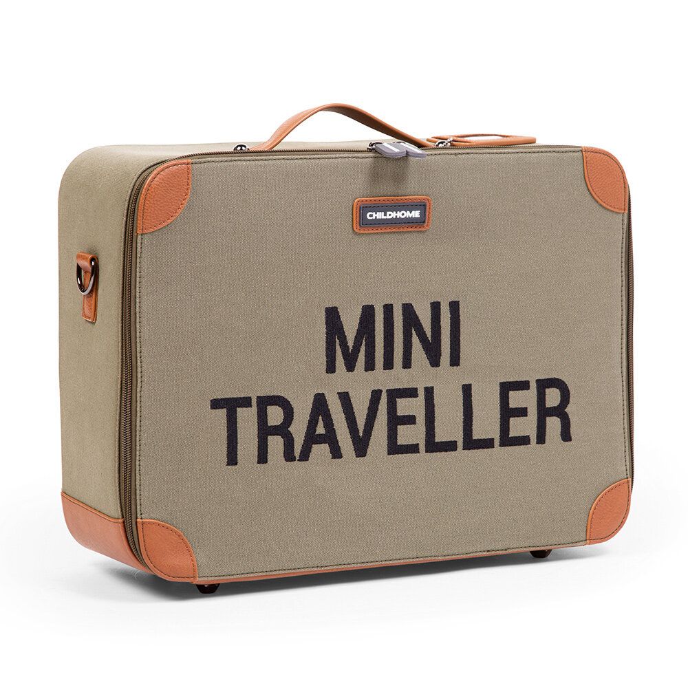 Bērnu koferis Childhome Mini Traveller Canvas Khaki