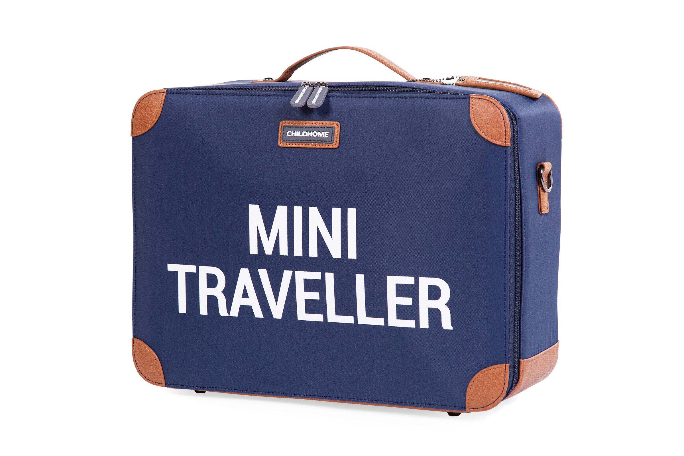 Bērnu koferis Childhome Mini Traveller Navy White