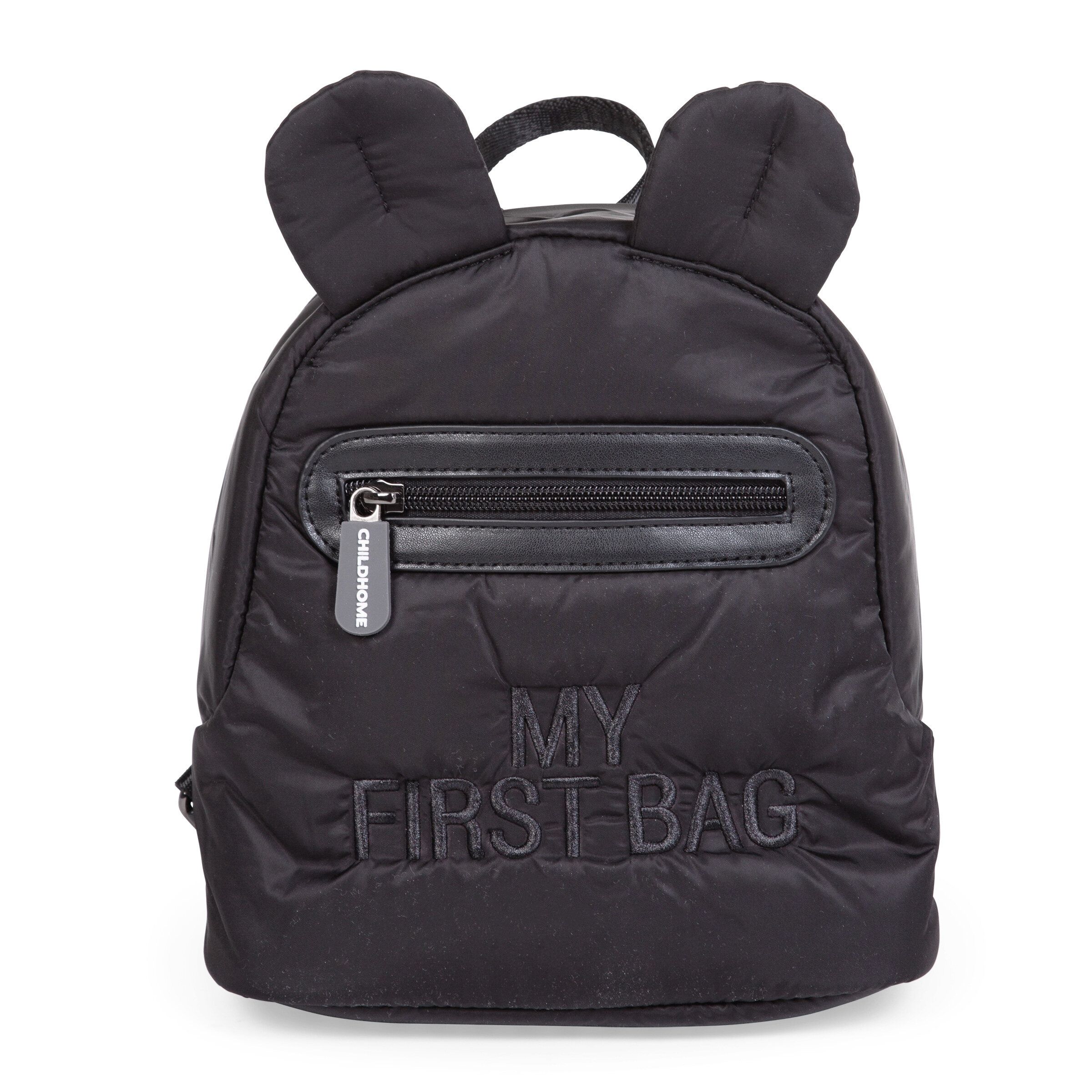 Bērnu mugursoma Childhome My First Bag Puffered Black