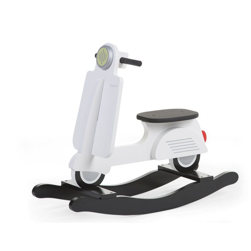 Bērnu šūpuļkrēsls Skūteris Childhome Scooter Black white