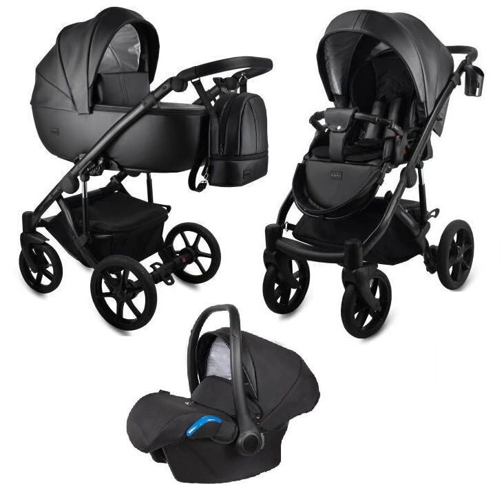 Bexa Air Eco Black Bērnu rati 3in1